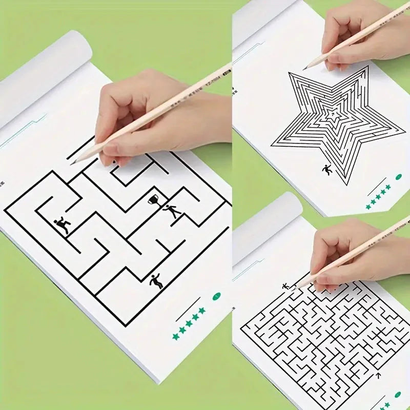 192 Patterns Concentration Maze Training Book