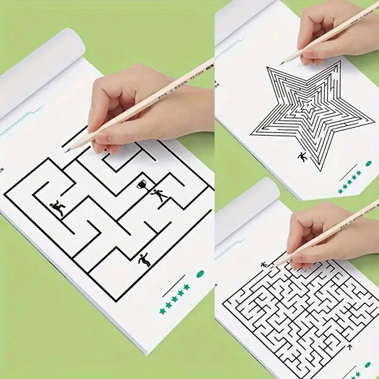192 Patterns Concentration Maze Training Book
