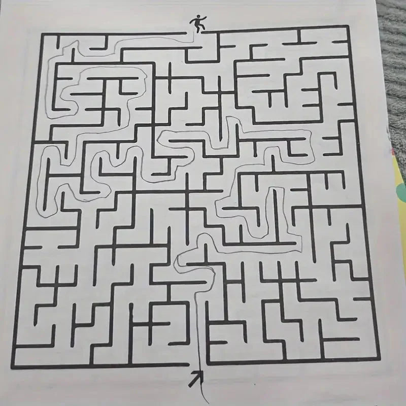 192 Patterns Concentration Maze Training Book
