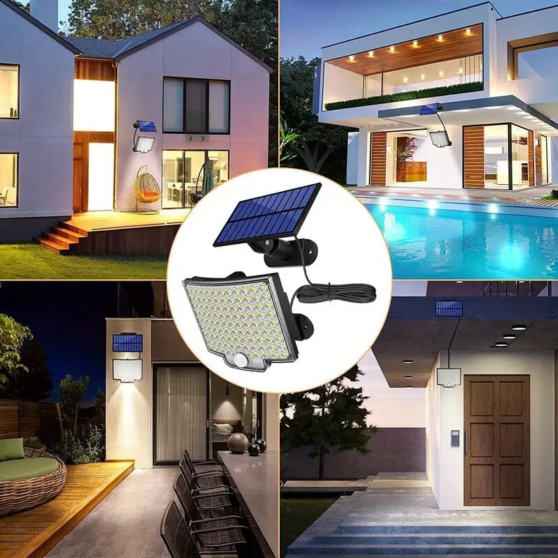 2-Pieces: 106 LED Solar Security Outdooor Lights