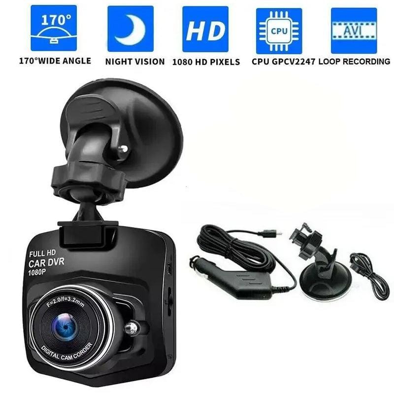 Full HD 1080P 2.4" Dash Cam Car DVR Front/Rear Camera Night Vision G-Sensor