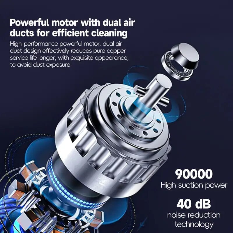 4000Pa Twin Turbine Motor Handheld Vacuum Cleaner