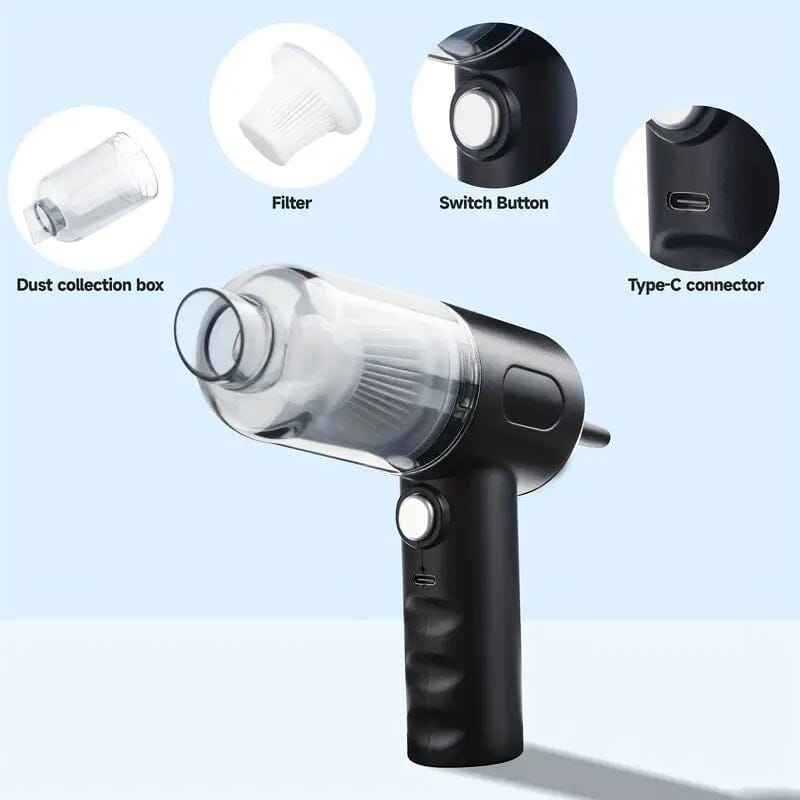 4000Pa Twin Turbine Motor Handheld Vacuum Cleaner