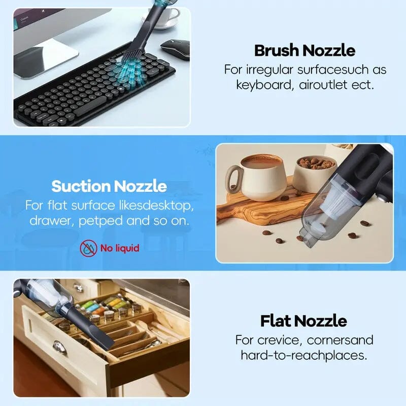 4000Pa Twin Turbine Motor Handheld Vacuum Cleaner