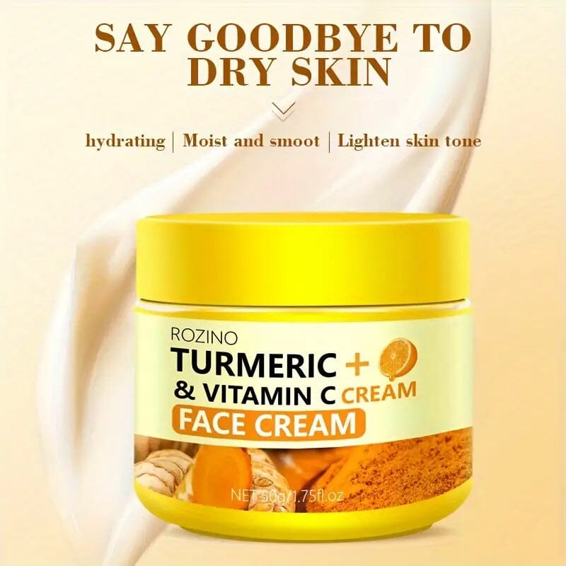 50g/1.75 Oz Turmeric + Vitamin C Face Cream with Hyaluronic Acid