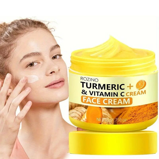 50g/1.75 Oz Turmeric + Vitamin C Face Cream with Hyaluronic Acid