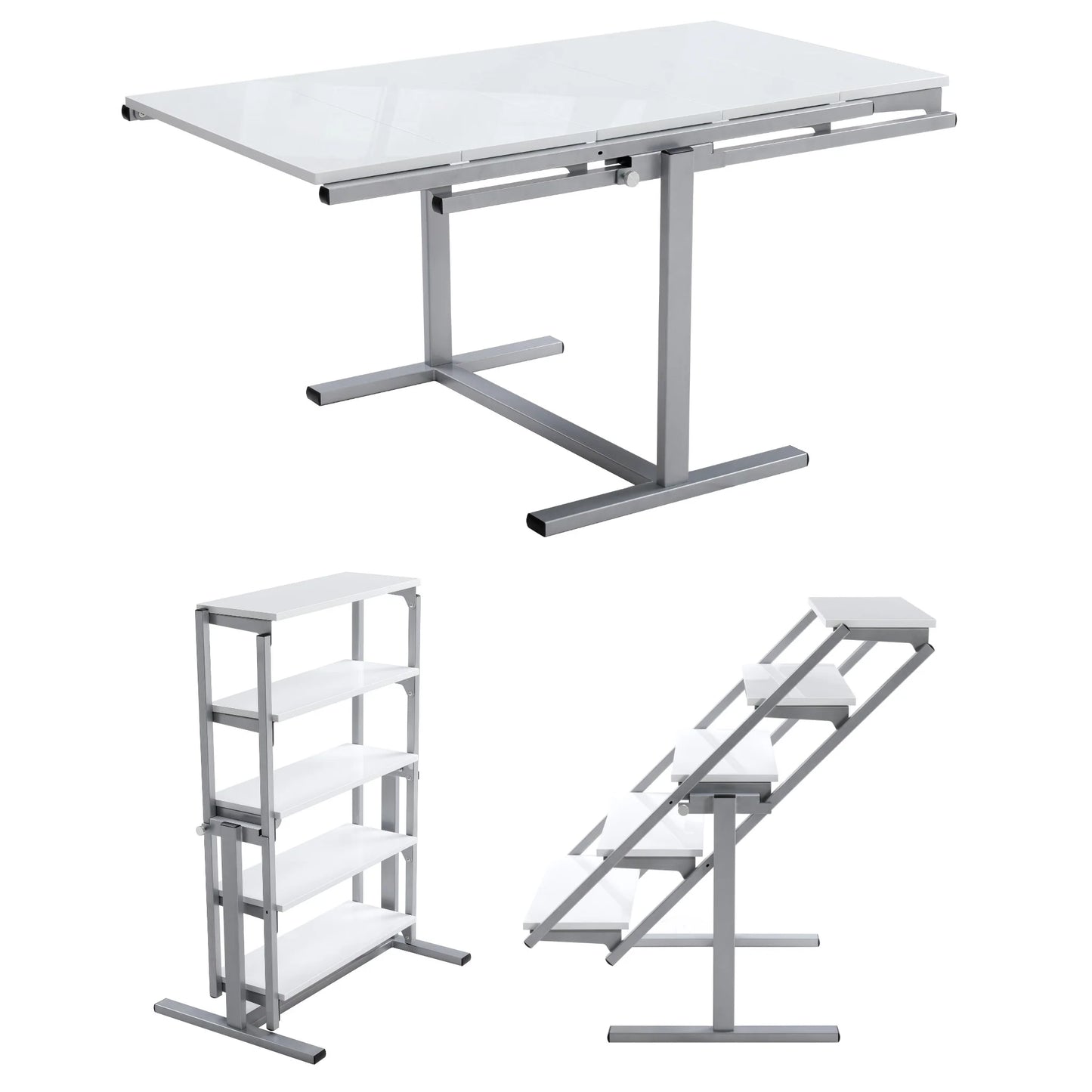 Shelf Table™ – The Convertible Bookshelf-to-Dining Table