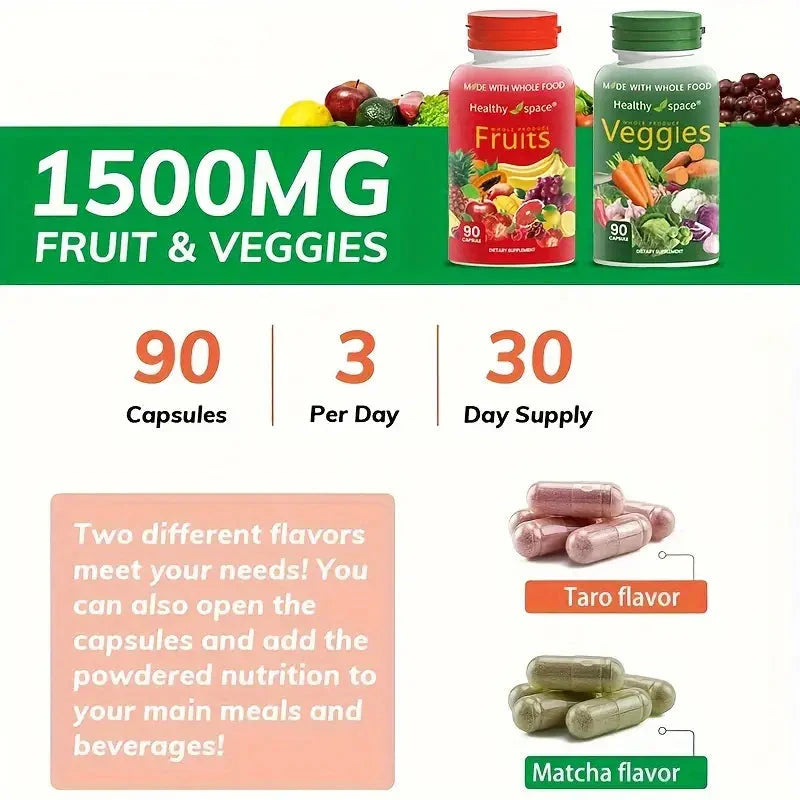2-Pack: Balance Of Nature Fruit & Vegetables Food Supplement