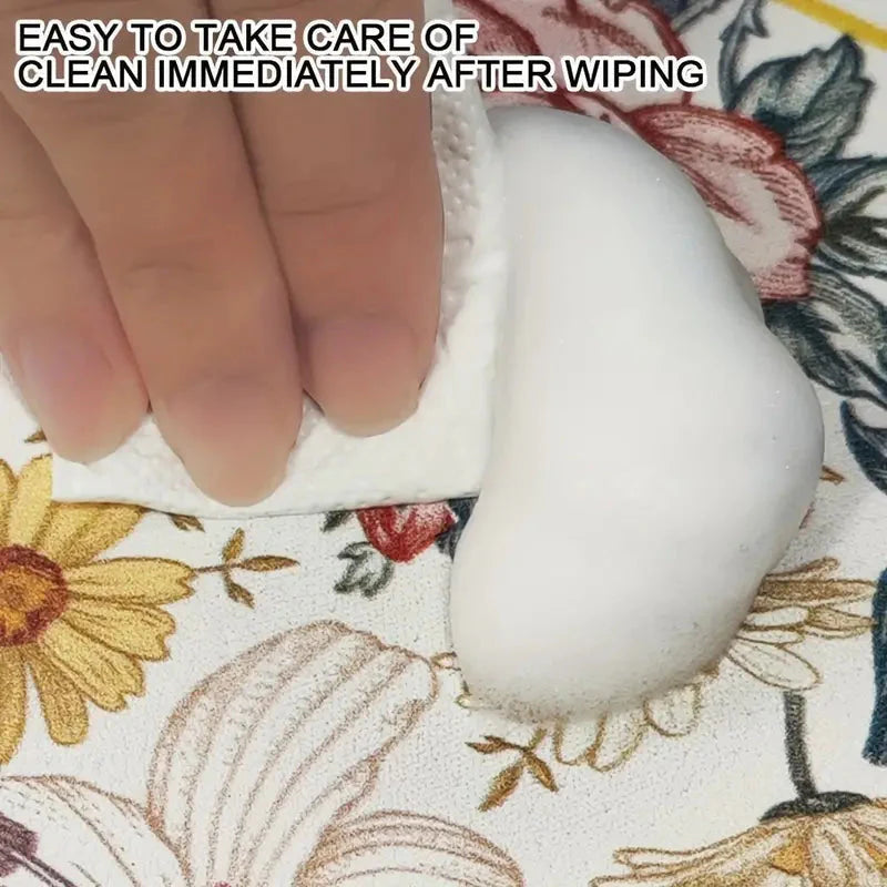 Floral Sink Faucet Absorbent Mat