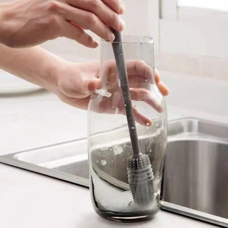 Long-Handle Silicone Cup & Bottle Brush