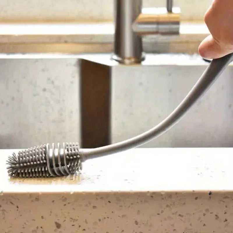 Long-Handle Silicone Cup & Bottle Brush