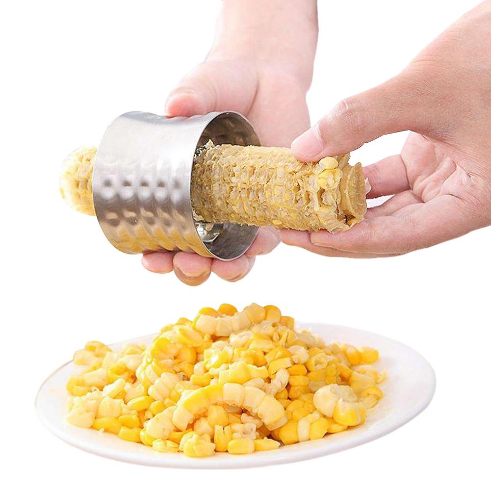 Quick Corn Cob Stainless Steel Cutter And Peeling Ring