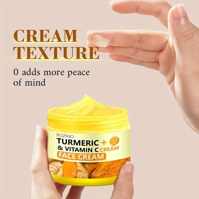 50g/1.75 Oz Turmeric + Vitamin C Face Cream with Hyaluronic Acid